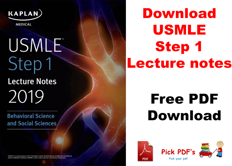 Download USMLE Step 1 Lecture Notes 2019 Behavioral Science and Social Sciences PDF