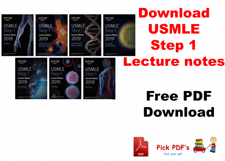 Kaplan USMLE Step 1 Lecture Notes 2019 PDF 7 Book Set Download