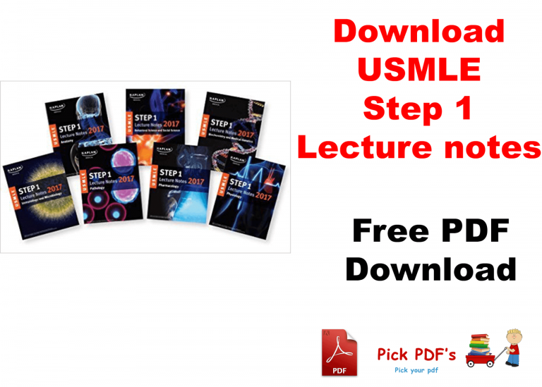 Kaplan USMLE Step 1 Lecture Notes 2018 pdf 7 book set Download