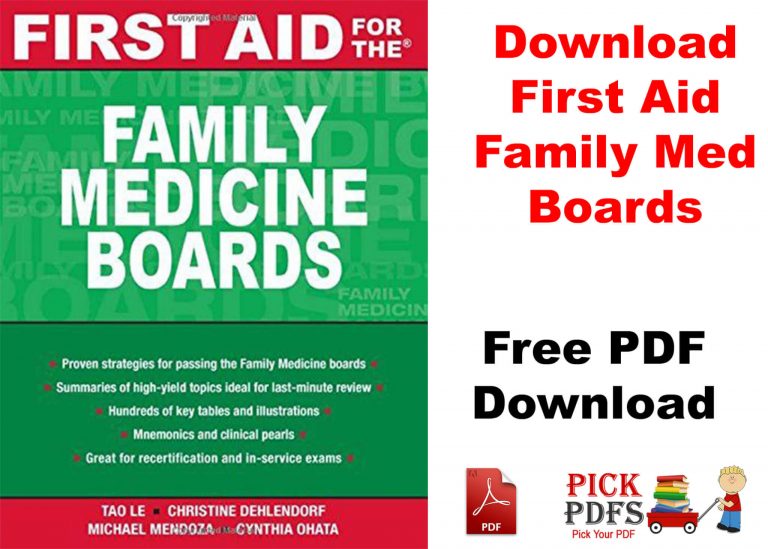 First Aid for the Family Medicine Boards 1st Edition PDF [Direct Link