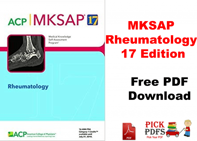 MKSAP Rheumatology 17 Edition PDF Download