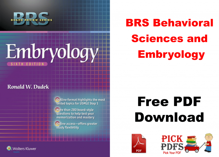 BRS Behavioral Sciences and Embryology 6th Edition PDF Book Download