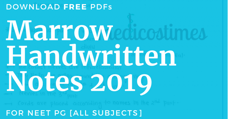 Marrow Handwritten Notes 2019 PDF Download [All Subjects]