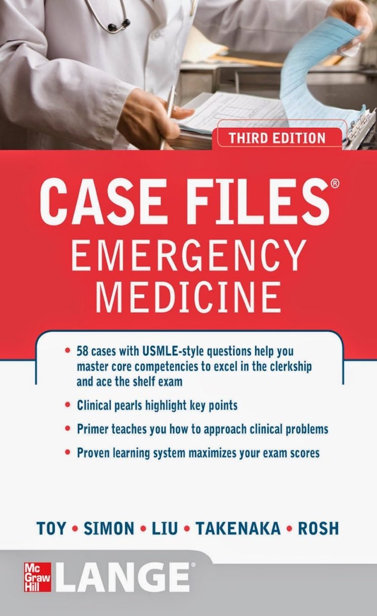 Case Files Emergency Medicine 3rd Edition PDF Download