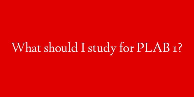 What should I study for PLAB 1?